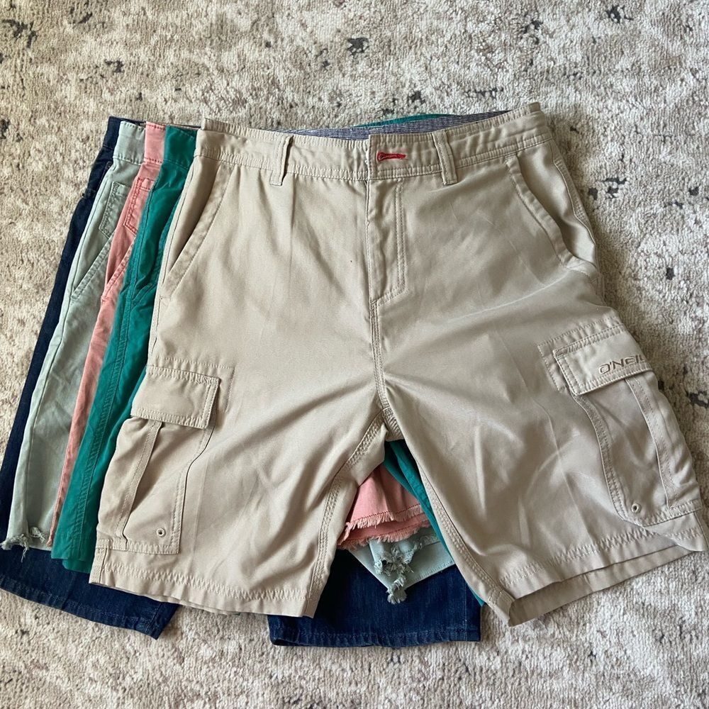 Bundle of men  jean/cargo/polo/fleece shorts size 30 cotton